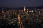 Sunset On San Francisco Stock Photo