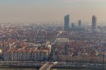 City Landscape In The City Of Lyon Stock Photo