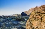 Coastline Area Of Sagres, Portugal Stock Photo