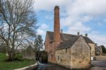 Scenic View Of Lower Slaughter Village In The Cotswolds Stock Photo