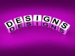 Designs Blocks Mean To Design Create And To Diagram Stock Photo