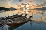 Longtail Boats Stock Photo