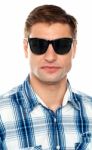 Young Man Wearing Sunglasses Stock Photo