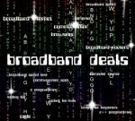 Broadband Deals Representing World Wide Web And Website Stock Photo