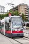 Tram In Vienna Stock Photo