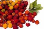 Strawberry Tree (arbutus Unedo) Fruit Stock Photo