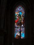 Stained Glass Window In The Basilica St Seurin In Bordeaux Stock Photo