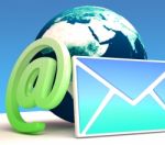 World Email Shows Contact Mailing Online Stock Photo