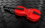 Red Violin Stock Photo