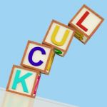 Luck Blocks Stock Photo