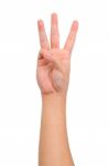 Human Hand Sign Stock Photo