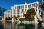 Las Vegas, Nevada/usa - August 1 ; View At Sunrise Of The Bellag Stock Photo