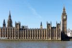 Big Ben And The Houses Of Parliament In London Stock Photo