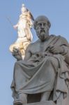 Classic Plato Statue Stock Photo