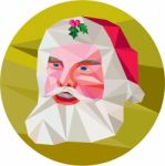 Santa Claus Father Christmas Low Polygon Stock Photo