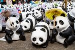 Chiang Mai, Thailand - March 19, 2016  : 1600 Pandas World Tour In Thailand By Wwf At Tha-pae Gate Stock Photo