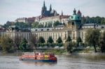 View From The Cechuv Bridge In Prague Stock Photo