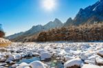 Seoraksan National Park In Winter, South Korea Stock Photo