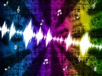 Soundwaves Background Mean Making And Playing Music
 Stock Photo