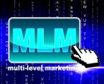 Multi Level Marketing Shows World Wide Web And Multilevel Stock Photo