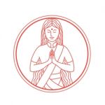 Namaste  Icon Stock Photo