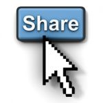 Click Share Button Stock Photo