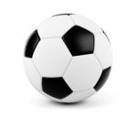 Soccer Ball Isolated On White Background Stock Photo