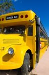 Yellow School Bus Stock Photo