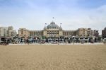 The Hague, Netherlands - May 8, 2015: Tourists At Kurhaus Of Sch Stock Photo