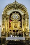 Madonna Painting In The Church Of The Encarnacion In Marbella Stock Photo