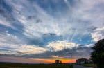 Sunset Over Southwold Stock Photo