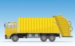 Garbage Truck  Illustration Stock Photo