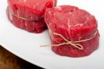 Raw Beef Filet Mignon Stock Photo