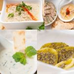 Middle East Food Collage Stock Photo