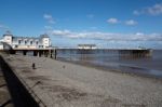 Cardiff Uk March 2014 - View Of Penarth Pier Stock Photo