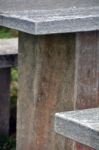 Stone Picnic Table 2 Stock Photo