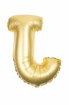 Golden Inflatable Letter Uppercase Stock Photo