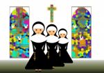 Nuns Stock Photo