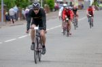 Cyclists Participating In The Velethon Cycling Event In Cardiff Stock Photo