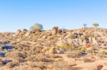 Desert Landscape Near Kliprand In South Africa Stock Photo