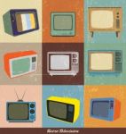 Collection Of Retro Television Stock Photo