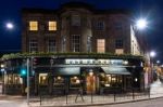 Haymarket Pub In Edinburgh At Night Stock Photo