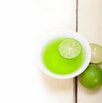 Green Lime Lemonade Stock Photo