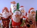 Old Santas Stock Photo