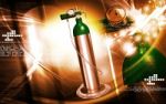 Oxygen Cylinder Stock Photo