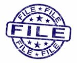 File Stamp Stock Photo