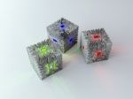 3d Circuit Cube Stock Photo