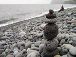 Pile Of Pebbles Balanced Stock Photo