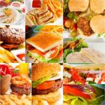 Burgers And Sandwiches Collection On A Collage Stock Photo