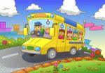 School Bus Stock Photo